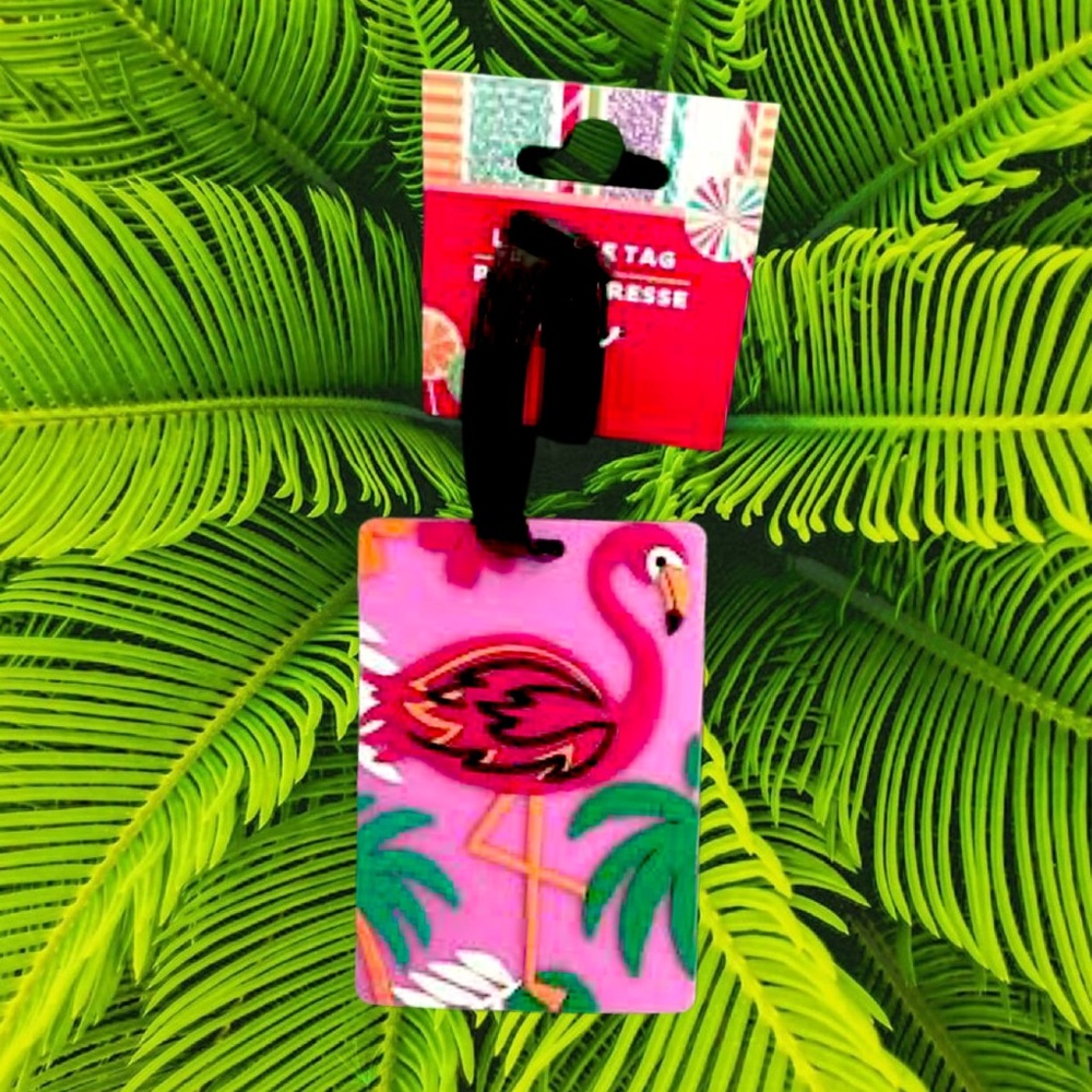 FLAMINGO LUGGAGE TAG NWT